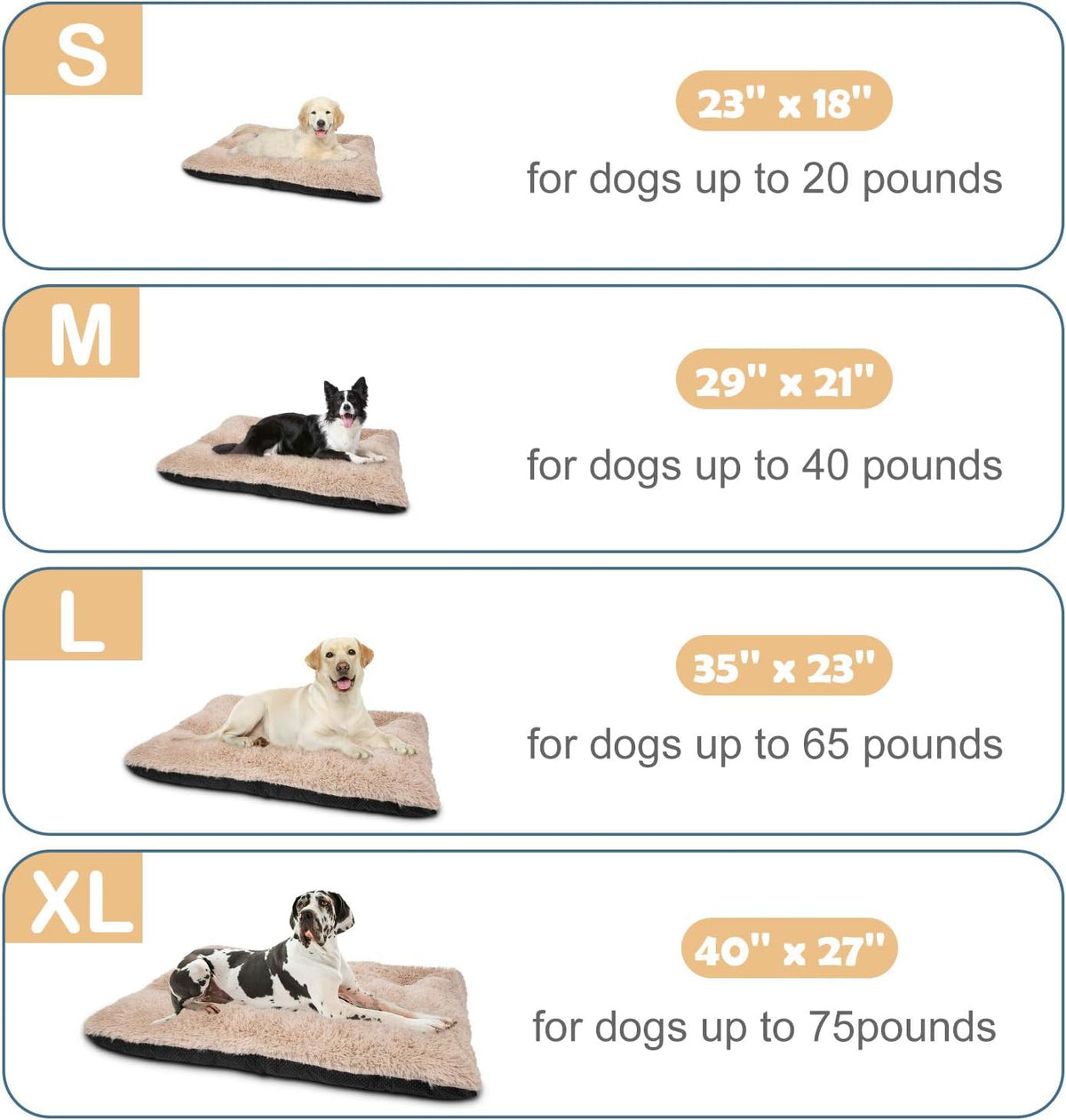 Large Dog Bed Crate Pad E970357