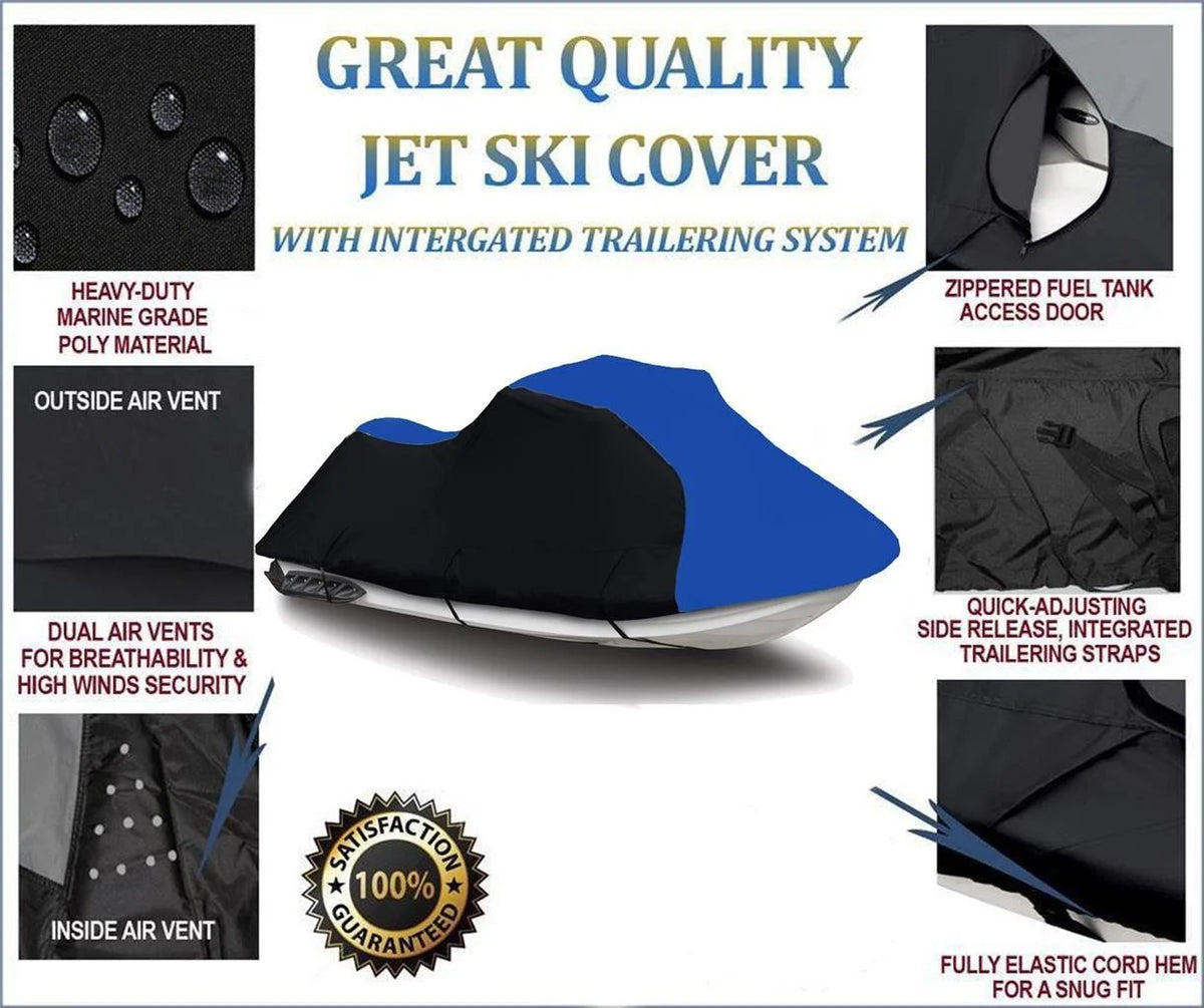 Heavy-Duty Trailerable Jet Ski Cover 2 Seater R852