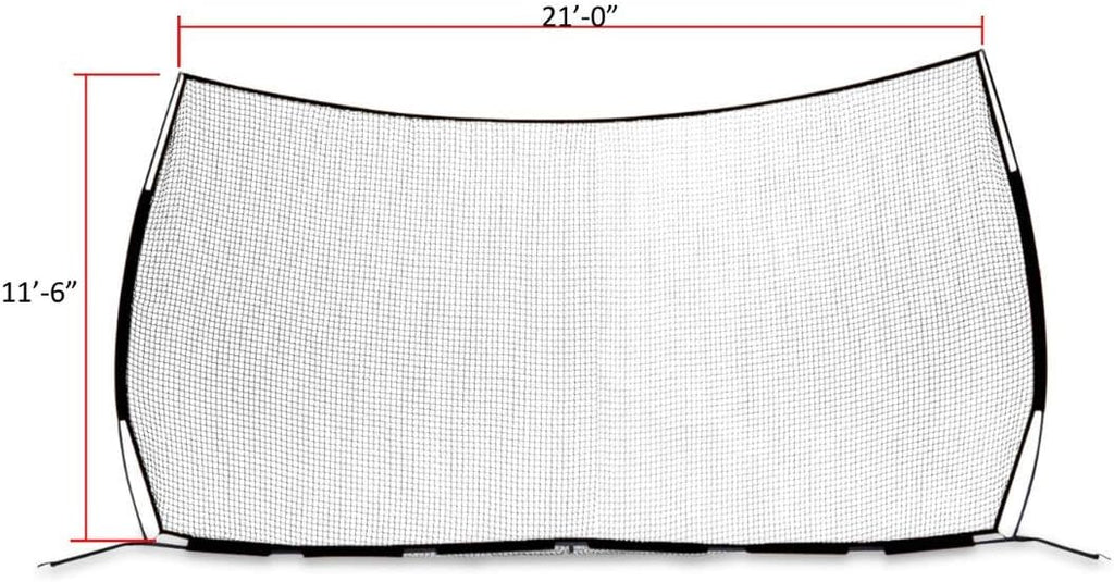 Lacrosse Backstop, 21' x 11' Collapsible Barrier Wall, Includes Travel Case B24733