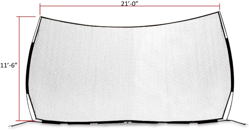 Lacrosse Backstop, 21' x 11' Collapsible Barrier Wall, Includes Travel Case B24733