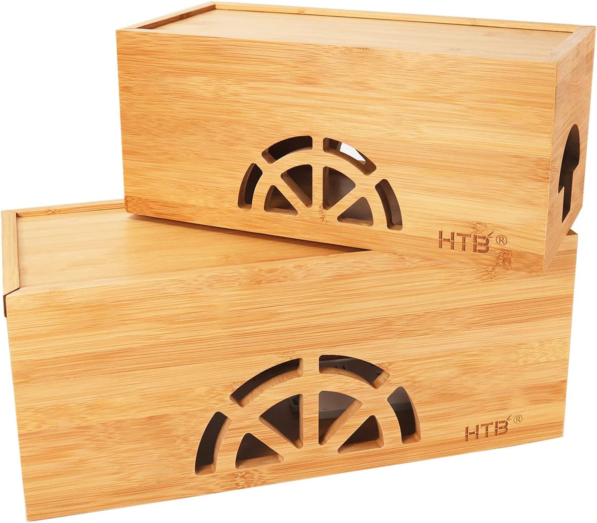 Bamboo Cord Organizer Box Set of 2 X999