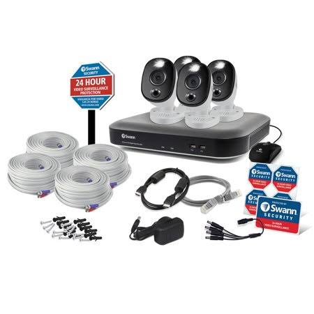4 Camera 8 Channel 4K Ultra HD DVR Security System with 4 Bullet Cameras P2568
