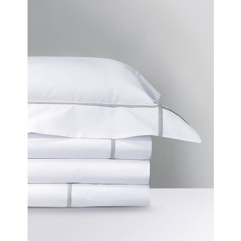Silver Cotton-percale Duvet Cover Double H2909