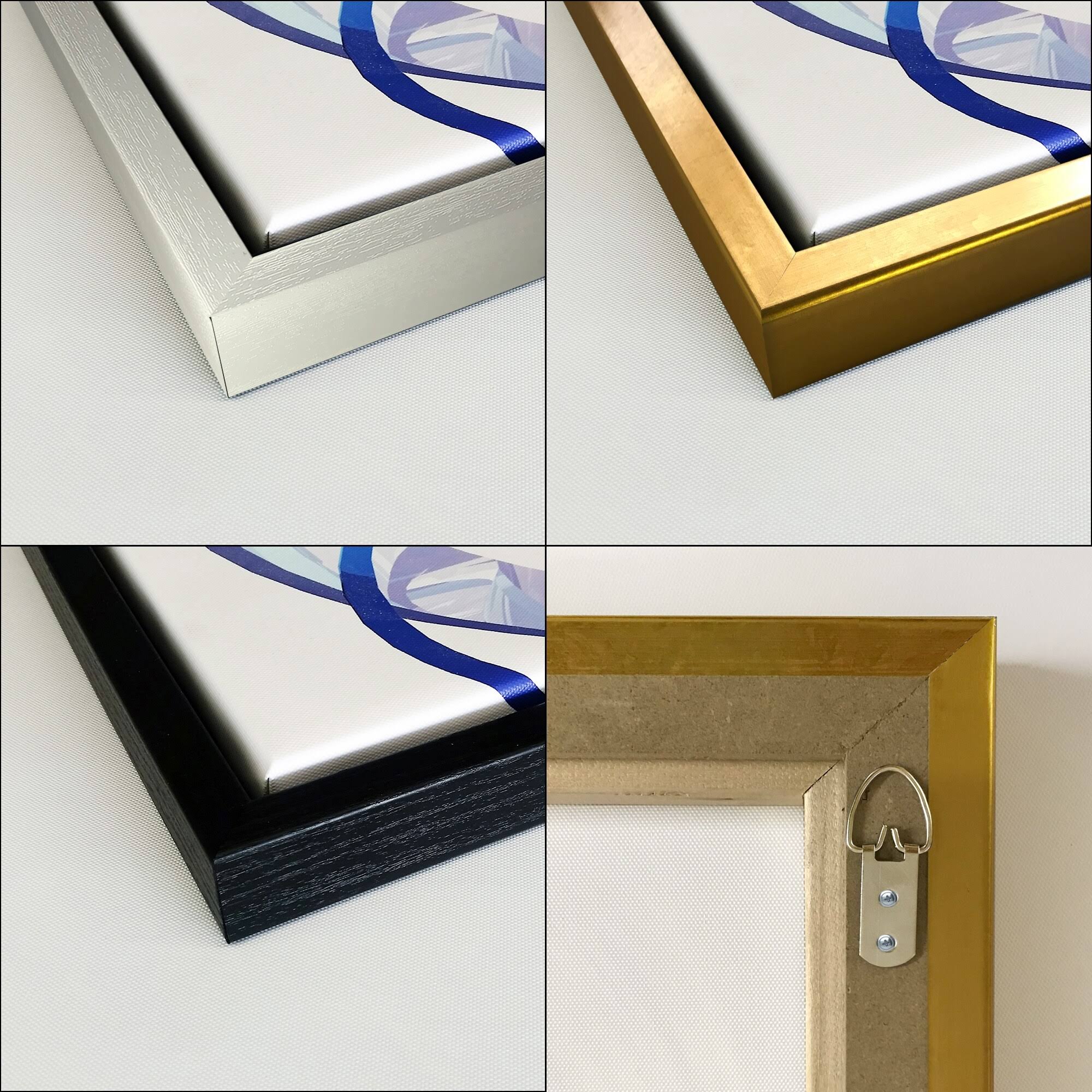 Geometric Framed Canvas - 34 in. Wide x 44 in. High - White K6444