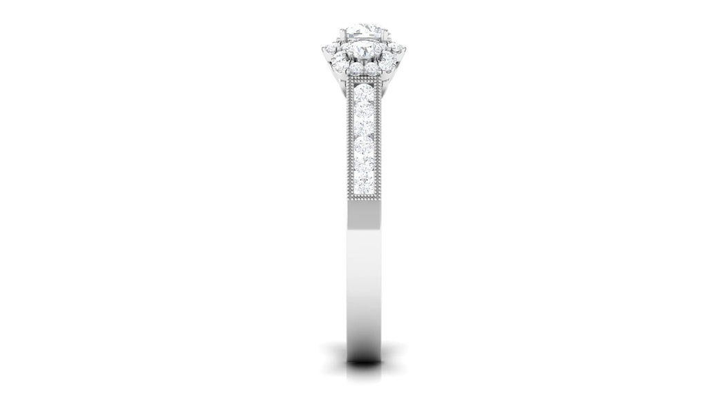 Zircon Engagement Ring 925 Sterling Silver U53399