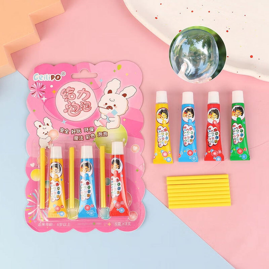 Magic Bubble Glue Toy Blowing Colorful Bubble Ball E799889