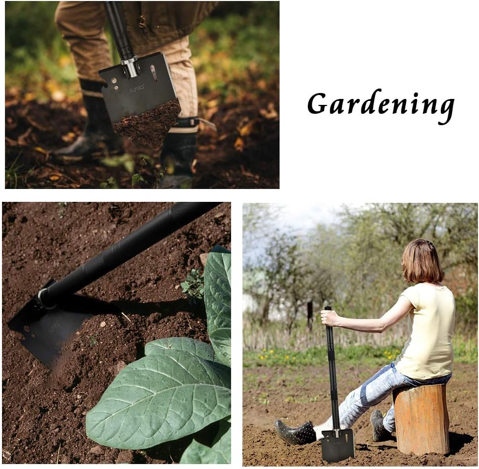 Folding Shovel and Camping Axe Tool Kit with Carrying Bag F412044