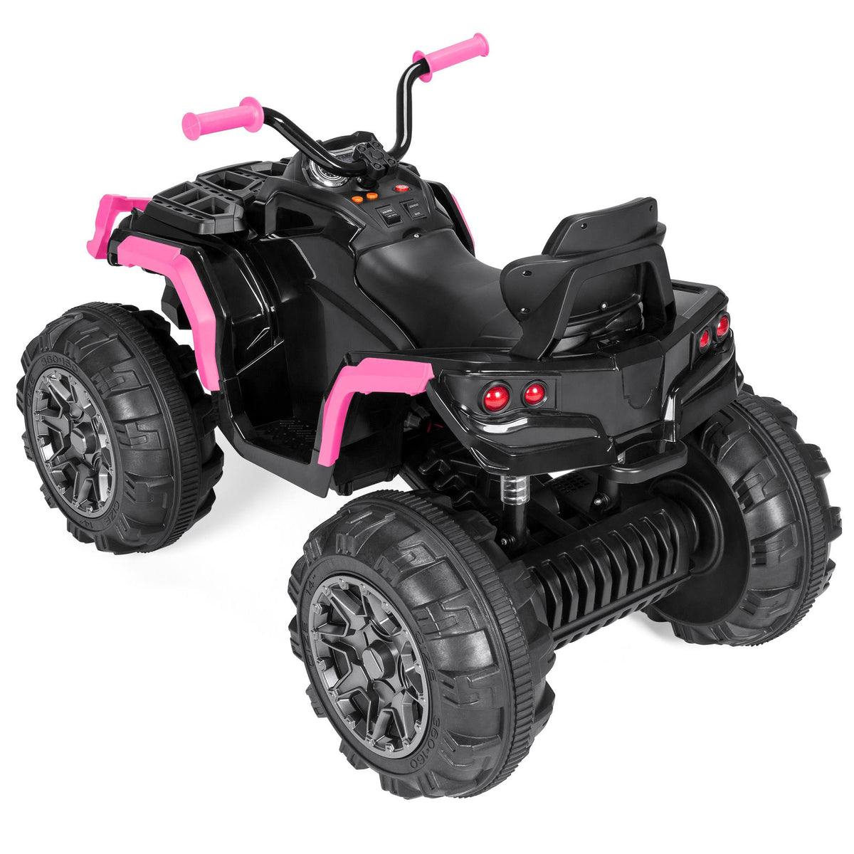 12V Pink Kids 4-Wheeler ATV Ride On Car Toy with LED Headlights J248