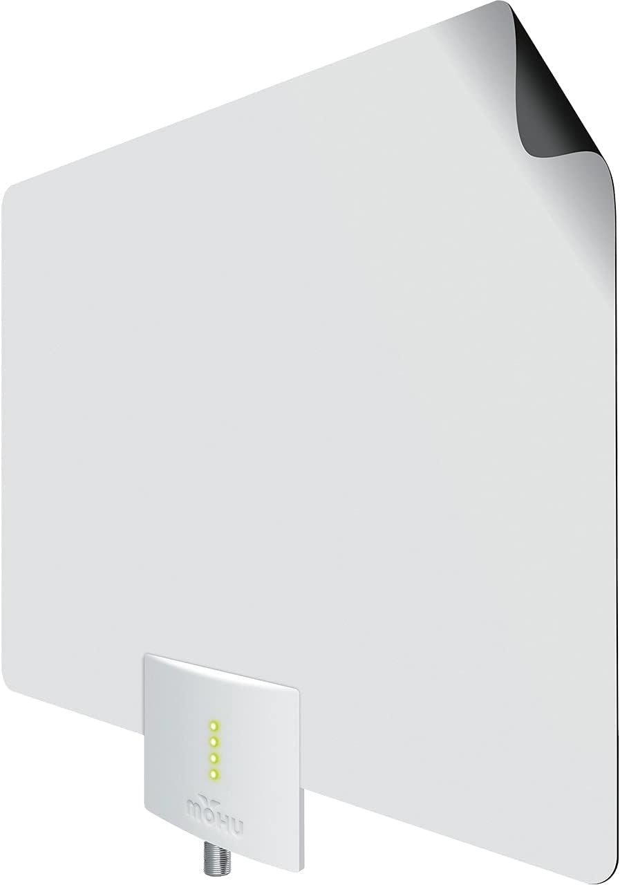 Indoor HDTV Antenna, 60-Mile Range, Multi-Directional, Paper-Thin, 16 ft. Coaxial Cable, 4K-Ready O8319