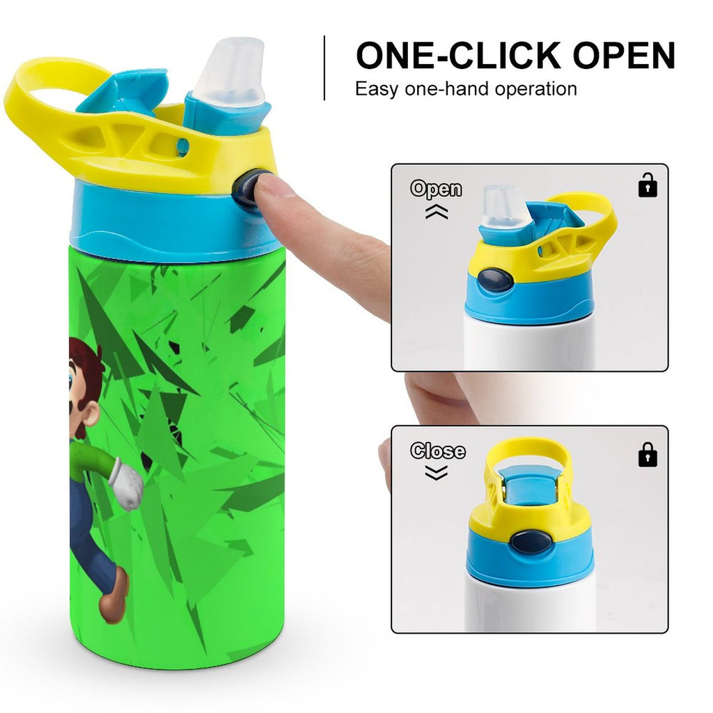 Insulated Stainless Steel Water Bottle with Straw F604143