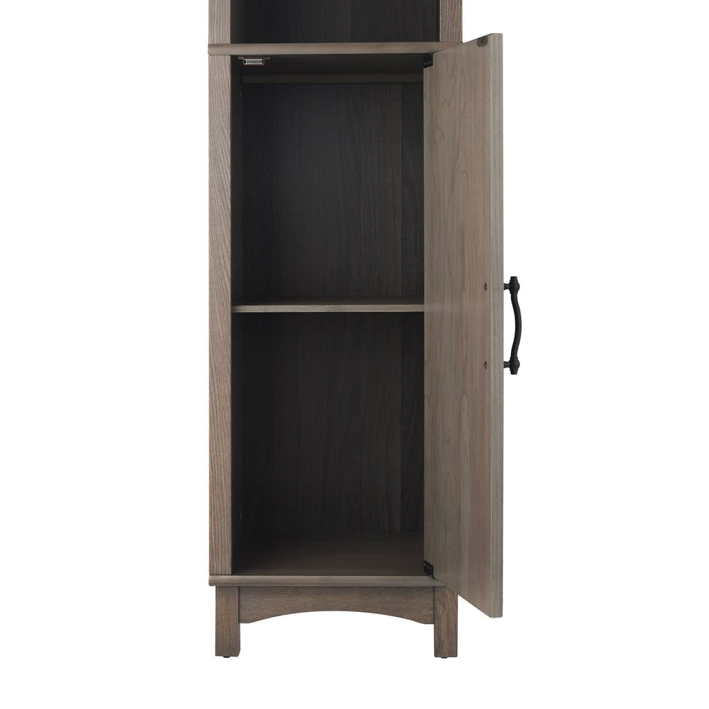 Wooden Bathroom Cabinet Linen Tower Salt Oak X837