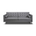 Gray Sofa Bed with Stainless Steel Legs Q777726