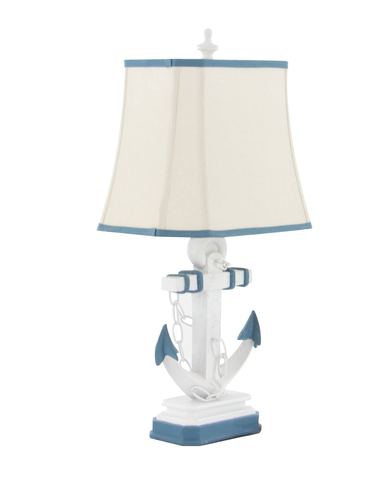 Linen Shade Lamp with Anchor B841