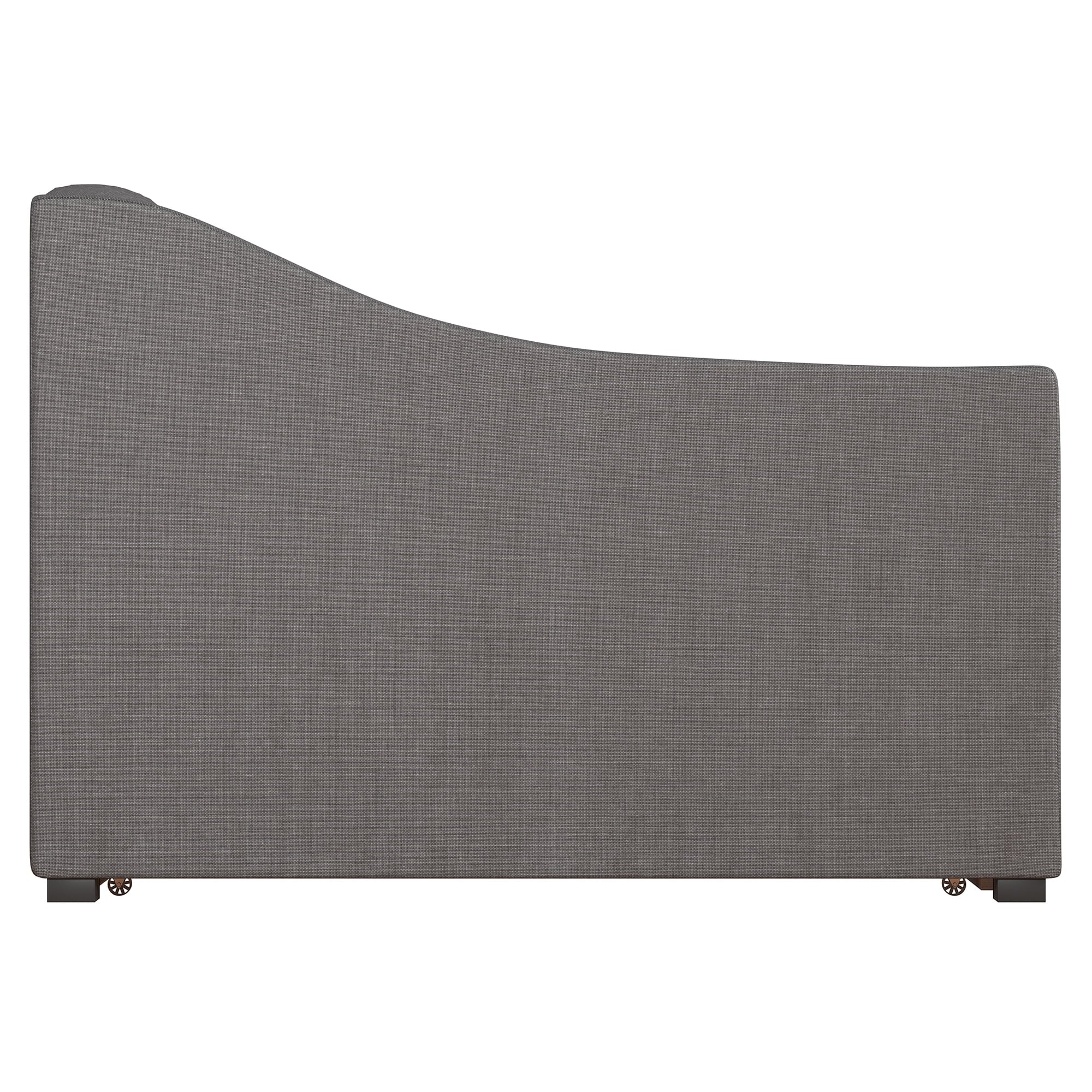 Charcoal Tufted Upholstered Twin Daybed with Trundle Z90589