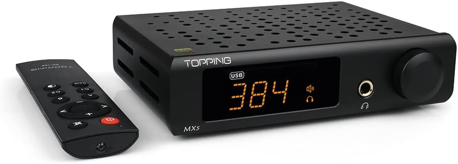 Black Desktop DAC Headphone Amplifier J691