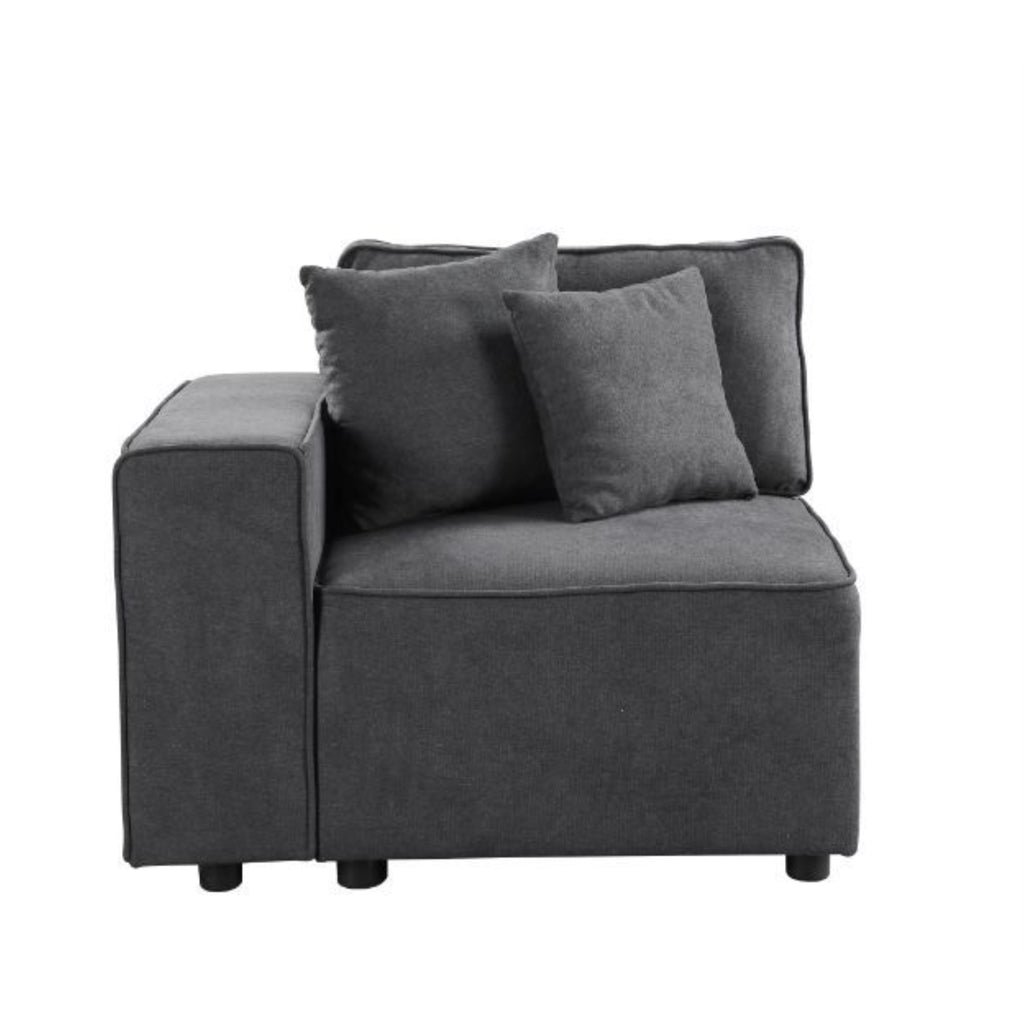 Gray Fabric Sectional Sofa K11940
