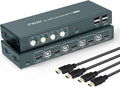 4x1 HDMI KVM Switch 4 Port Ultra HD 4K@30Hz USB 2.0 with 4 HDMI and USB Cables Y84083