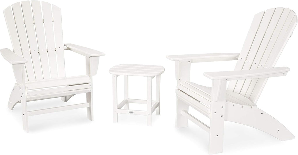 3-Piece Curveback Adirondack Chair Set with Side Table D25601