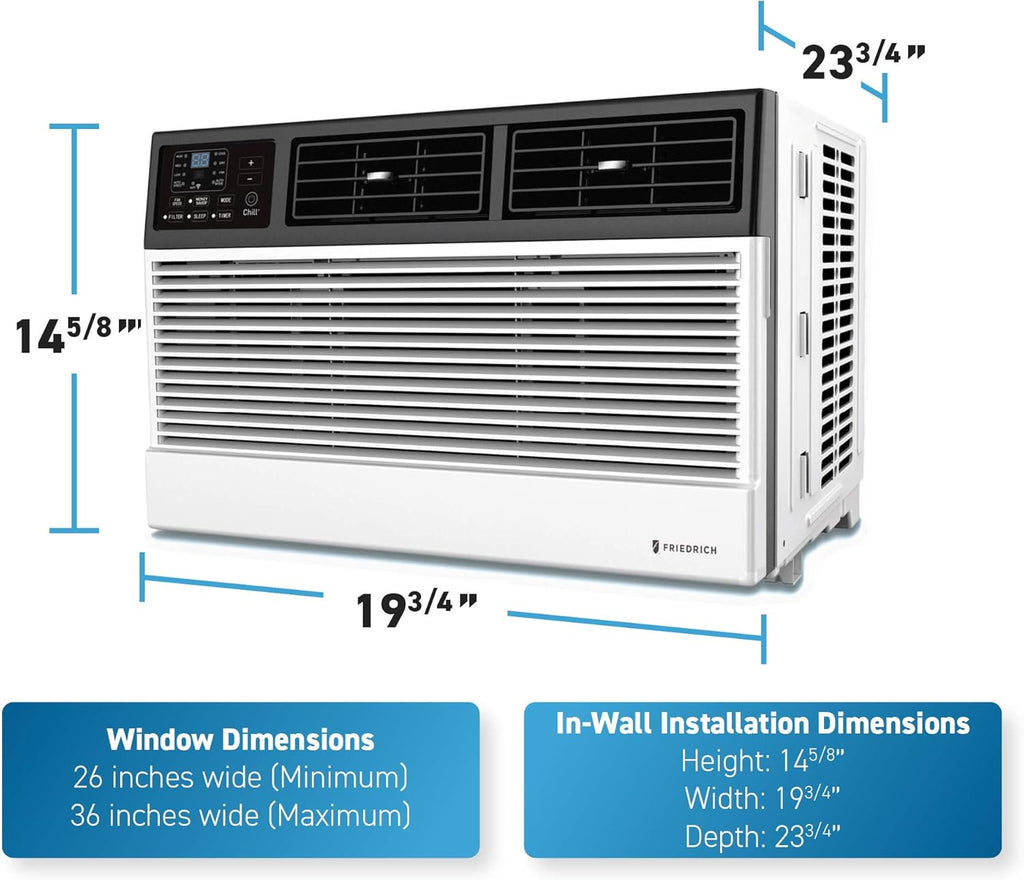 White Smart Air Conditioner Window Unit, 8000 BTU C34166