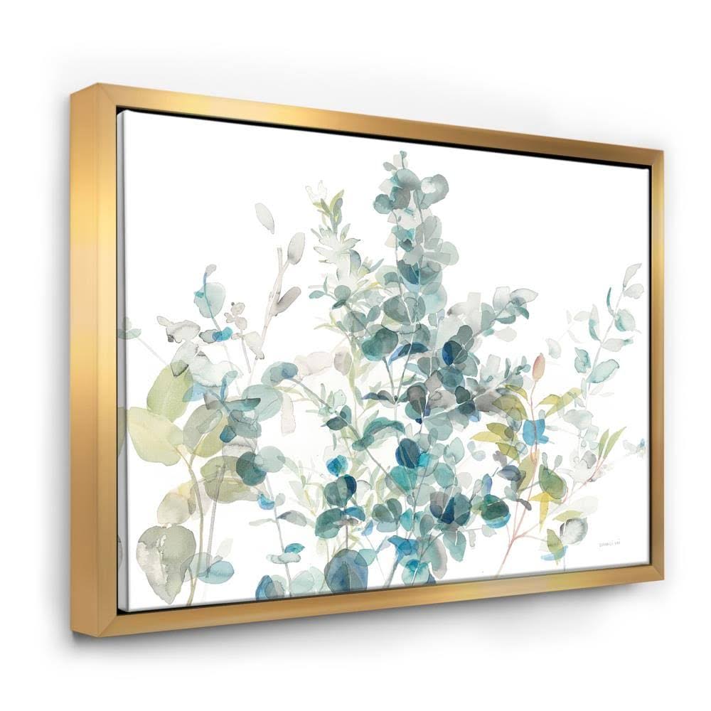 Blue 46 inch x 36 inch Framed Canvas L169