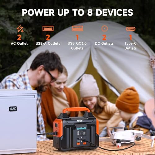 300W 257wh Lithium Battery Portable Power Station Black T97642