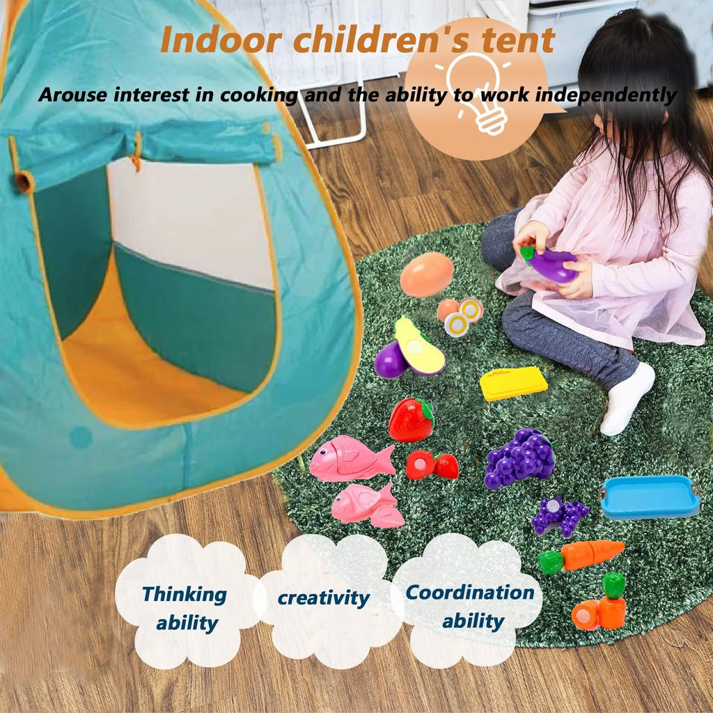 21 Pcs Pop Up Kids Play Tent Y73695
