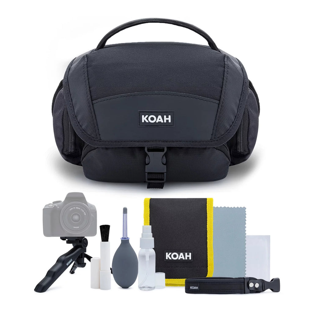 Canon EOS Rebel T7 DSLR Camera 18-55 and 75-300 Double Zoom Lens with Bag O16625