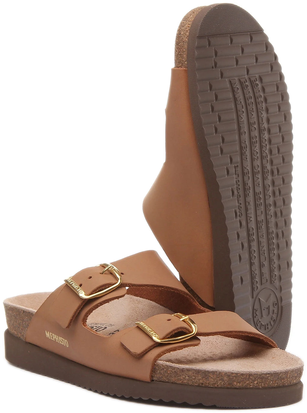Camel Leather Sandal Size 10 V949