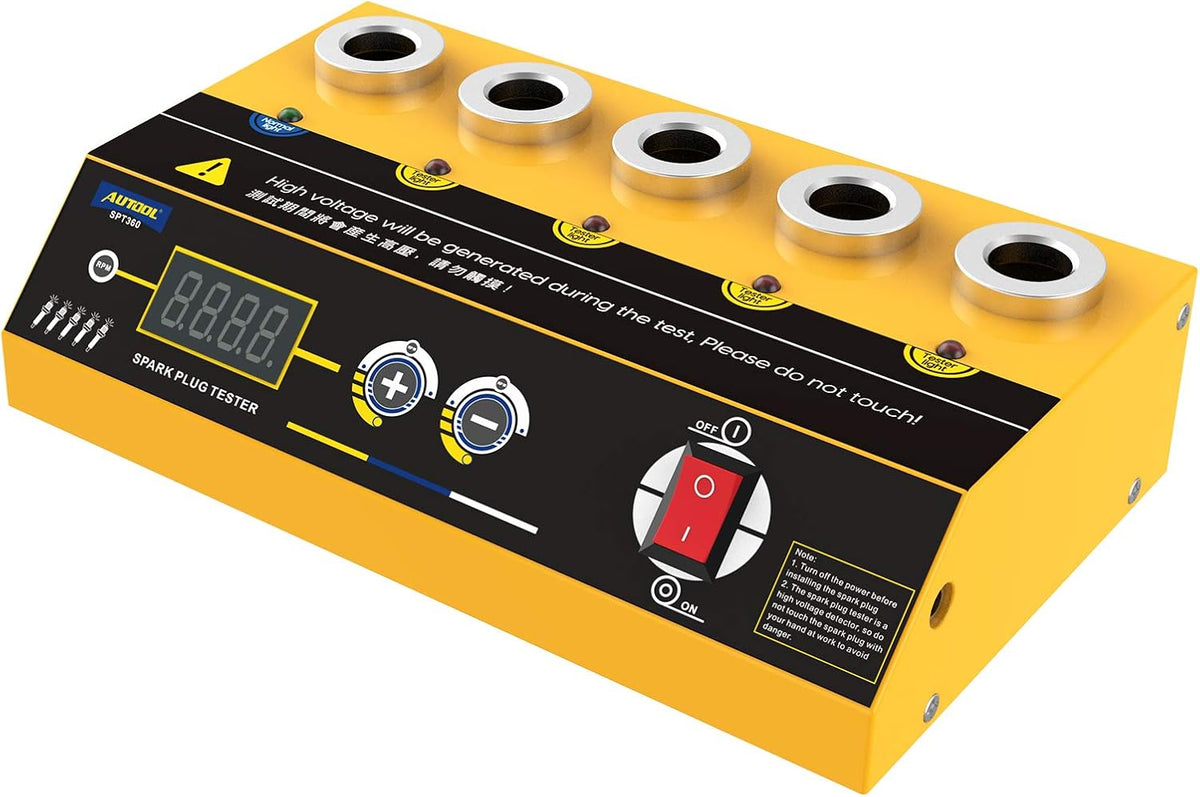 Car Spark Plug Tester with Adjustable 5 Holes and Digital Screen Y285454