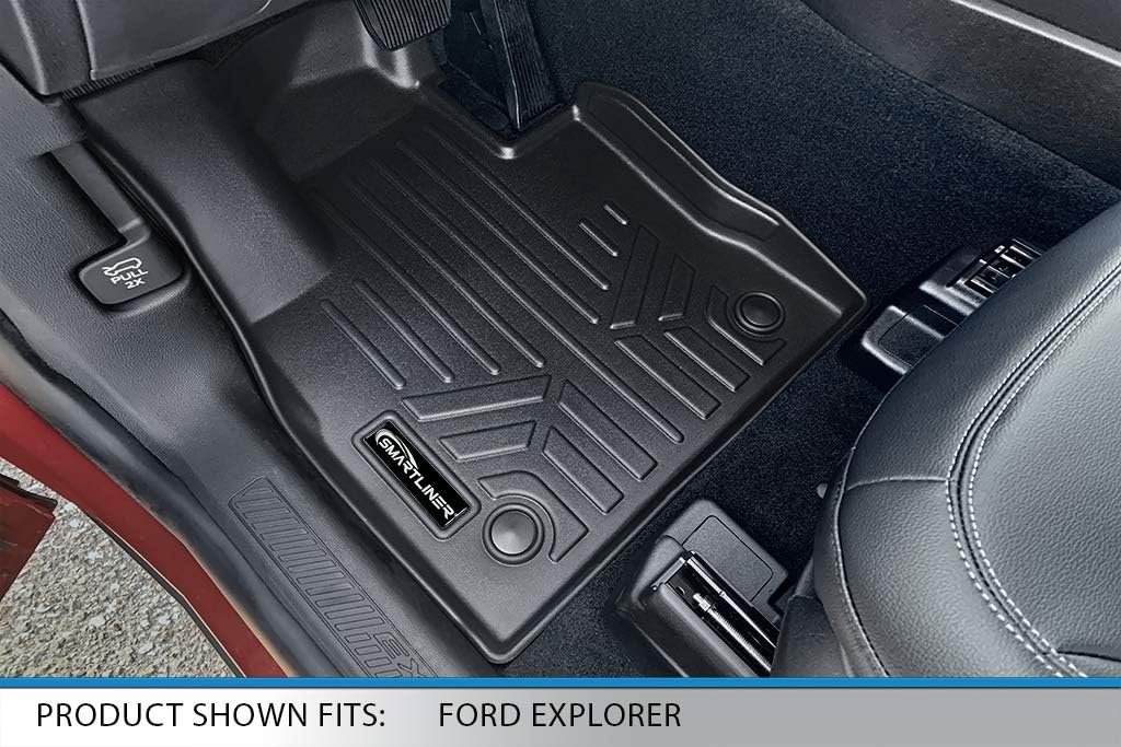 Black 3 Row Floor Mats and Cargo Liner Set D1497