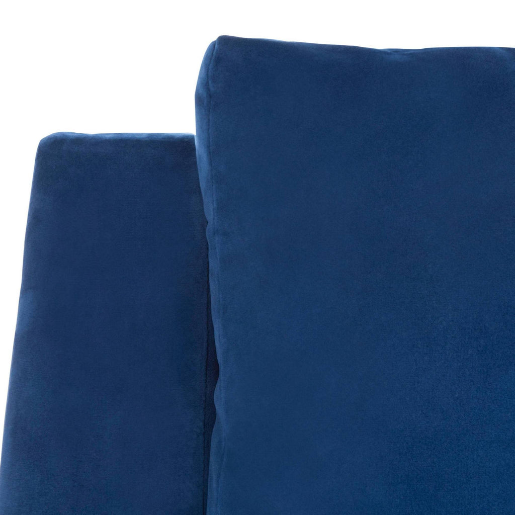 Navy Mid Century Arm Chair Z23893