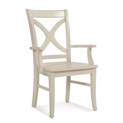 Solid Wood Cross Back Arm Chair S5961