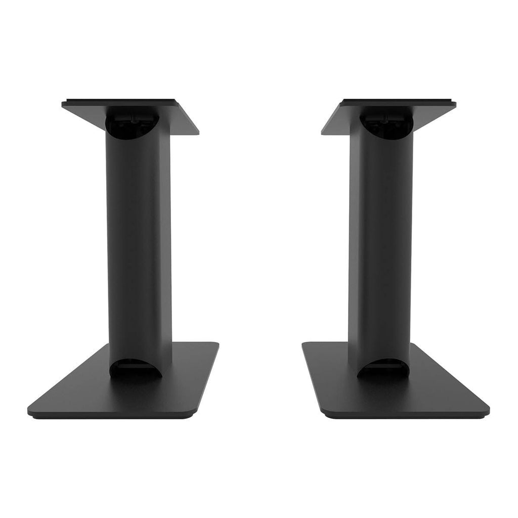 Matte Black Powered Bookshelf Speakers with Bluetooth and Desktop Stands Q9081
