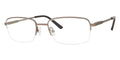 Semi-Rimless Rectangular Bakelite Gray Eyeglasses K870