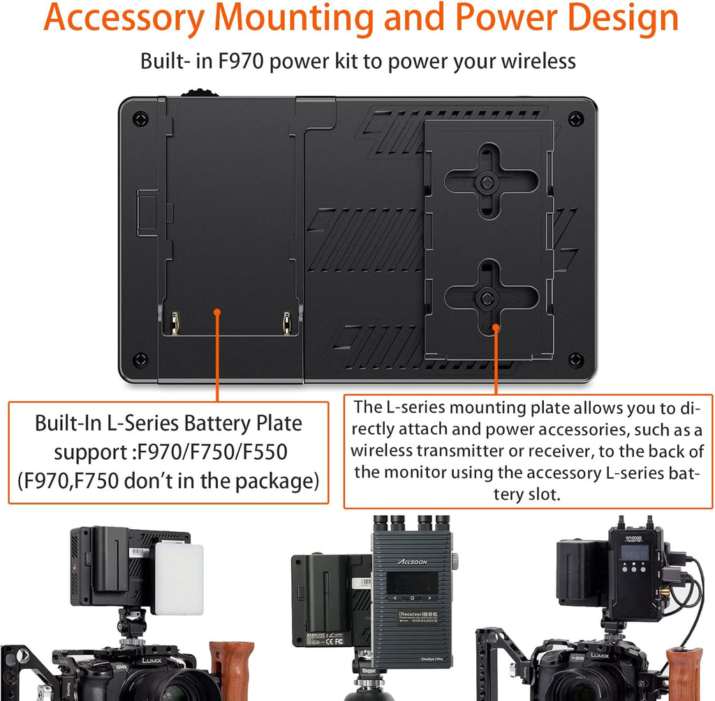 5.5 Inch Touchscreen Camera Field Monitor with Battery and Charger T282