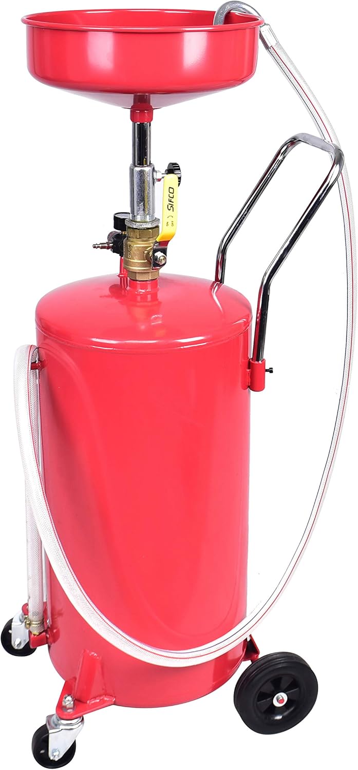 18 Gallon Portable Oil Lift Drain with Oil Pan Funnel S7718