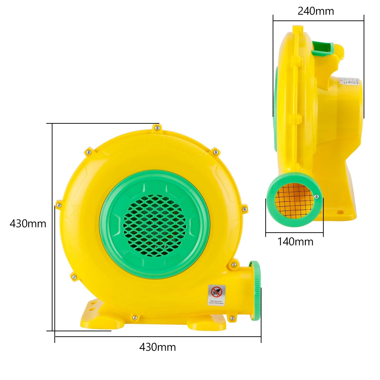 950 Watt Inflatable Bounce House Water Slide Air Pump Blower Fan J1453