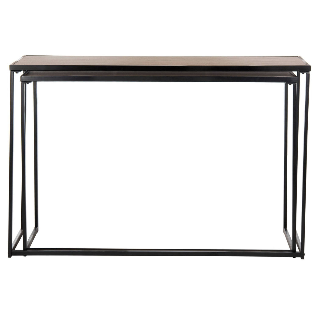 Light Brown Wood Stacking Console J861716