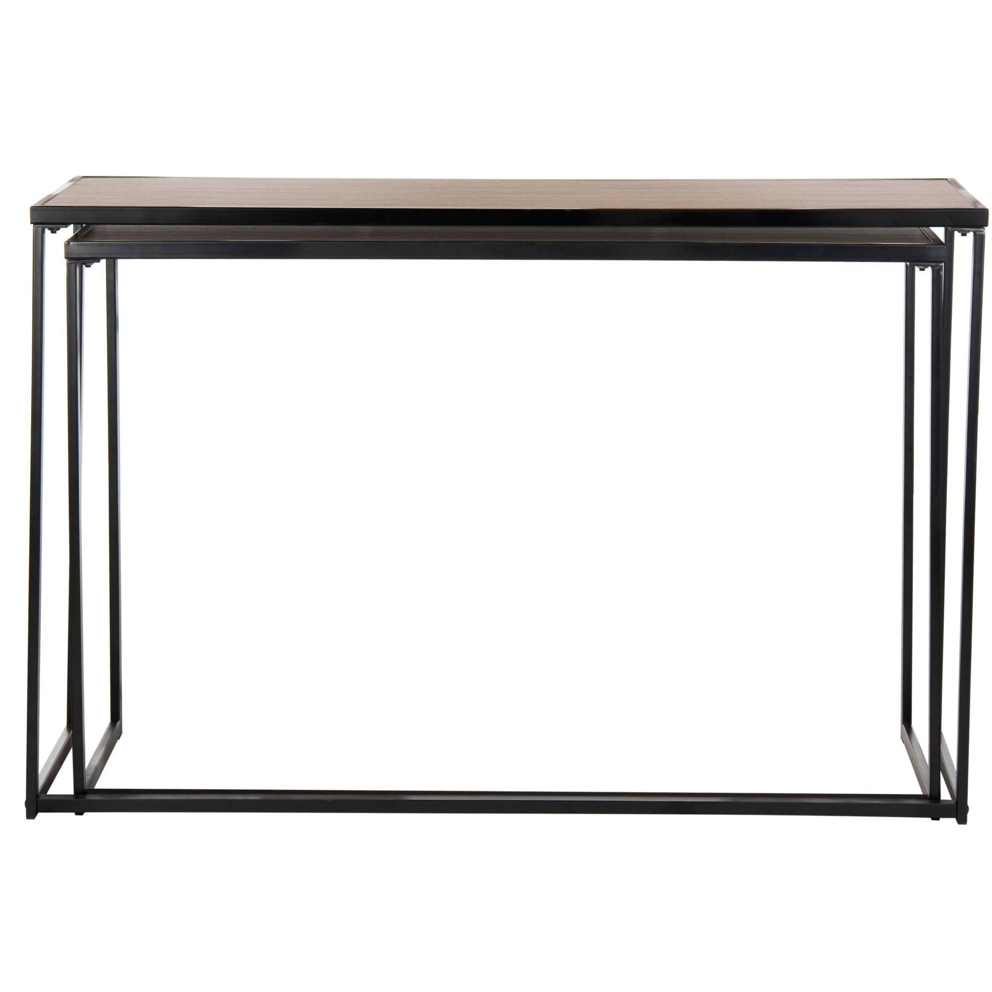Light Brown Wood Stacking Console J861716
