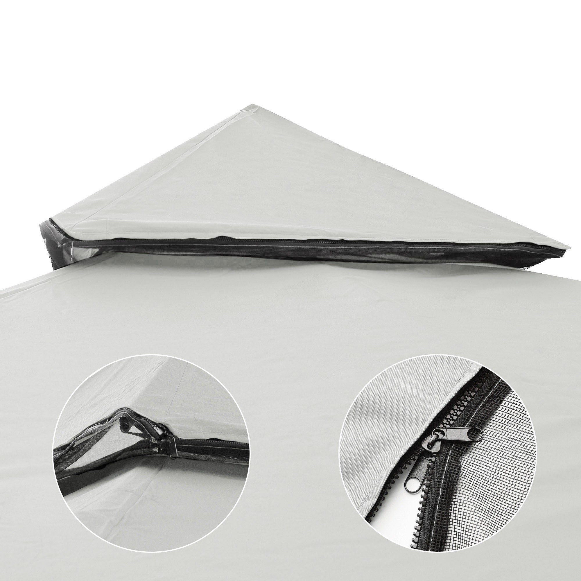 10x10ft Grey Gazebo Canopy Replacement V34361
