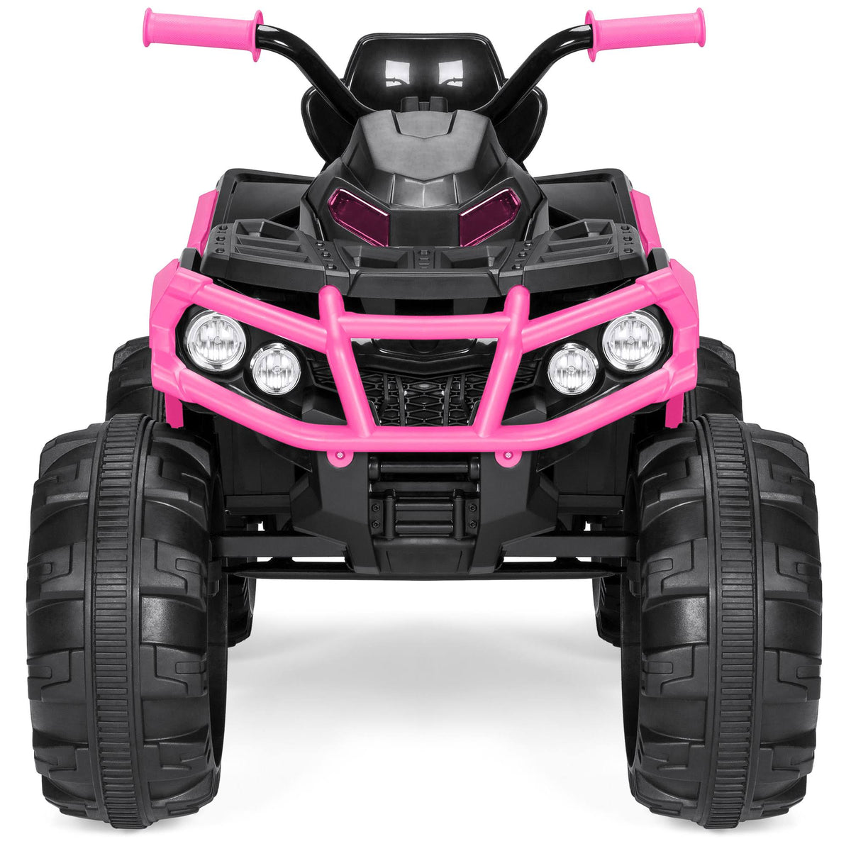12V Pink Kids 4-Wheeler ATV Ride On Car Toy with LED Headlights J248