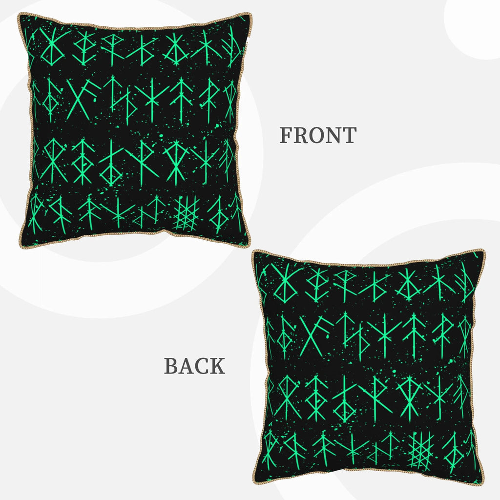 Green 16"x16" Throw Pillows H7273