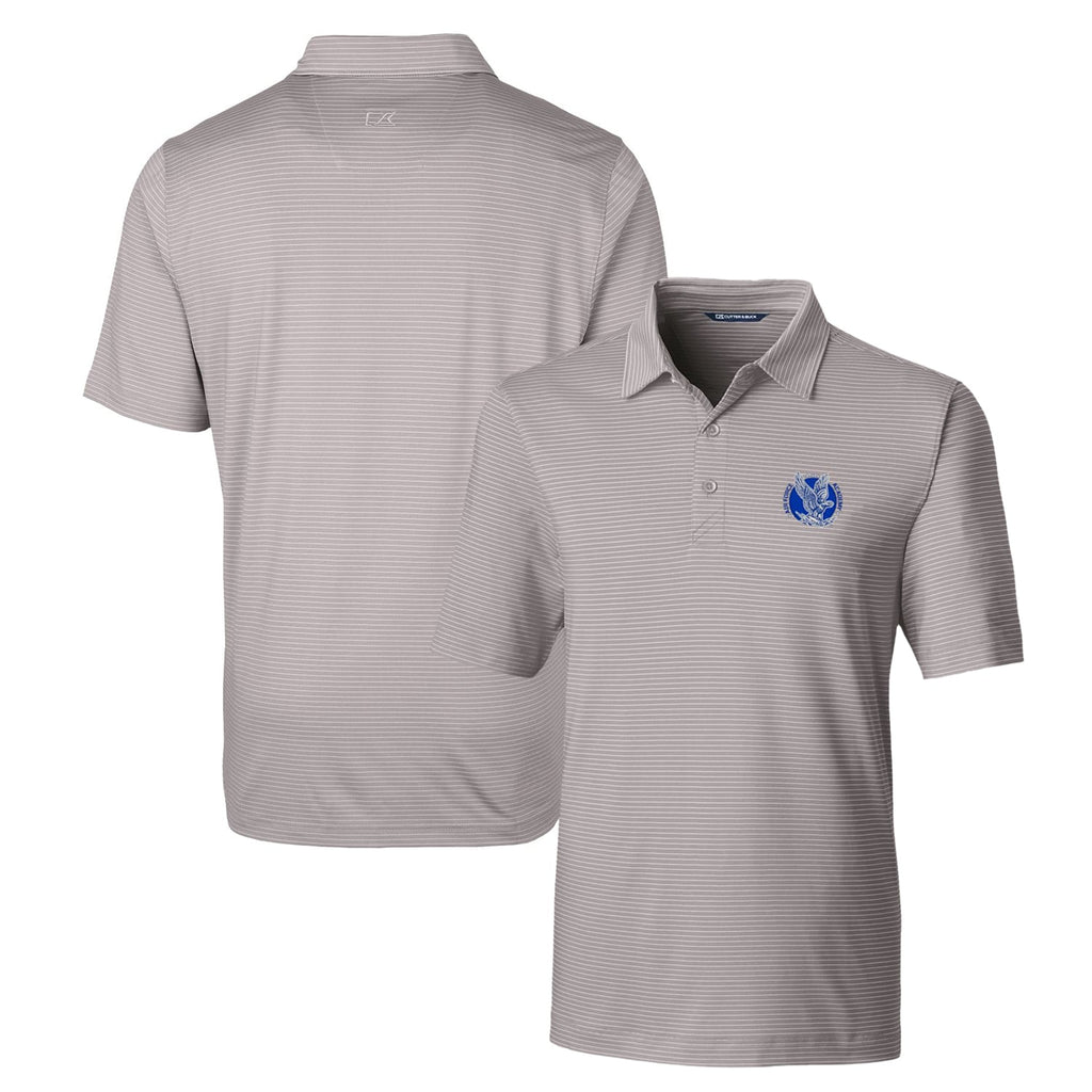 Gray Pencil Stripe Stretch Polo G8679