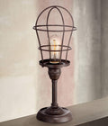 Bronze Wire Cage Desk Lamp T3728
