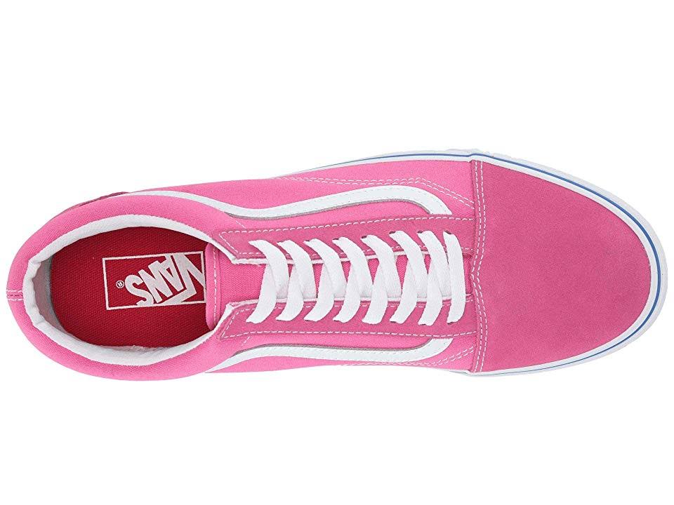 Carmine Rose True White Suede Canvas Old Skool Shoes T930858
