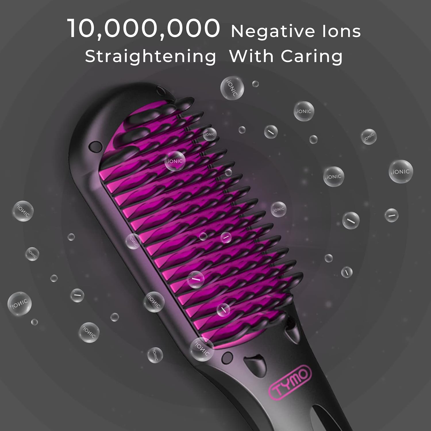 Ionic Hair Straightener Brush with 16 Heat Levels, Pack of 2 V8864