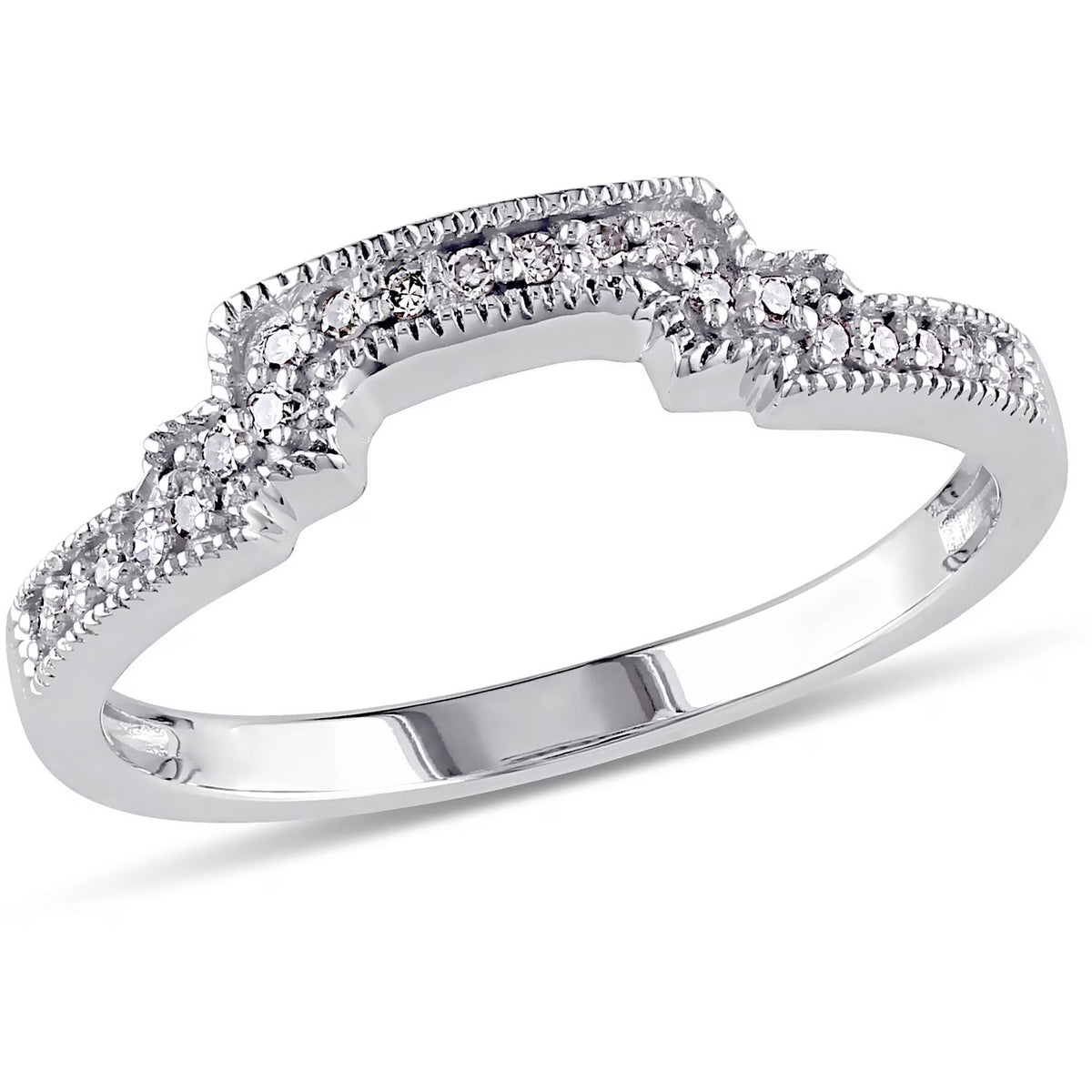 10kt White Gold Diamond Wedding Band L89847