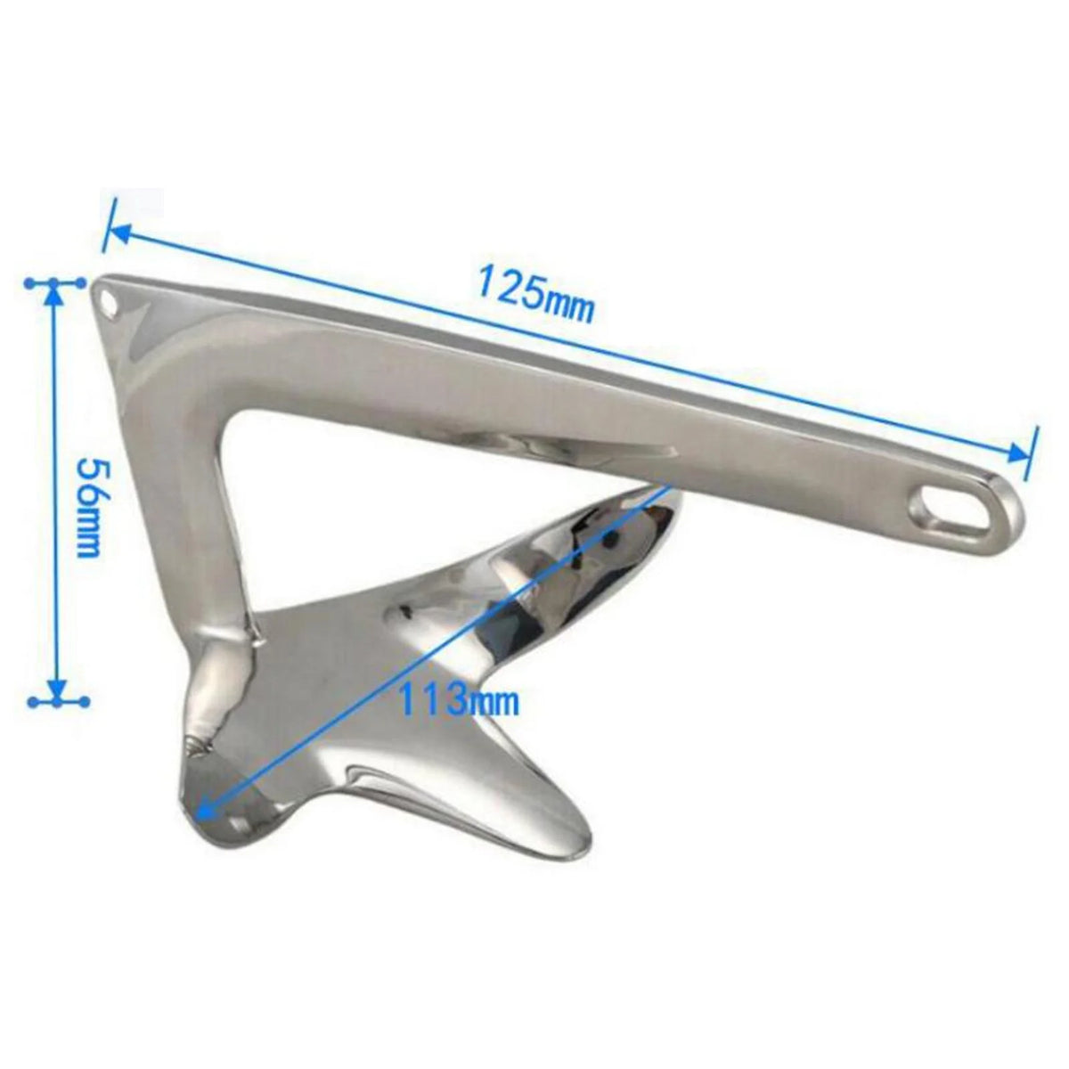 Boat Anchor with 5M Rope Kayak Anchor Accessories C5384