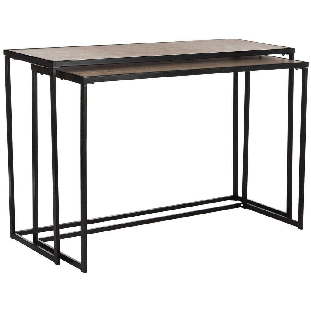 Light Brown Wood Stacking Console J861716