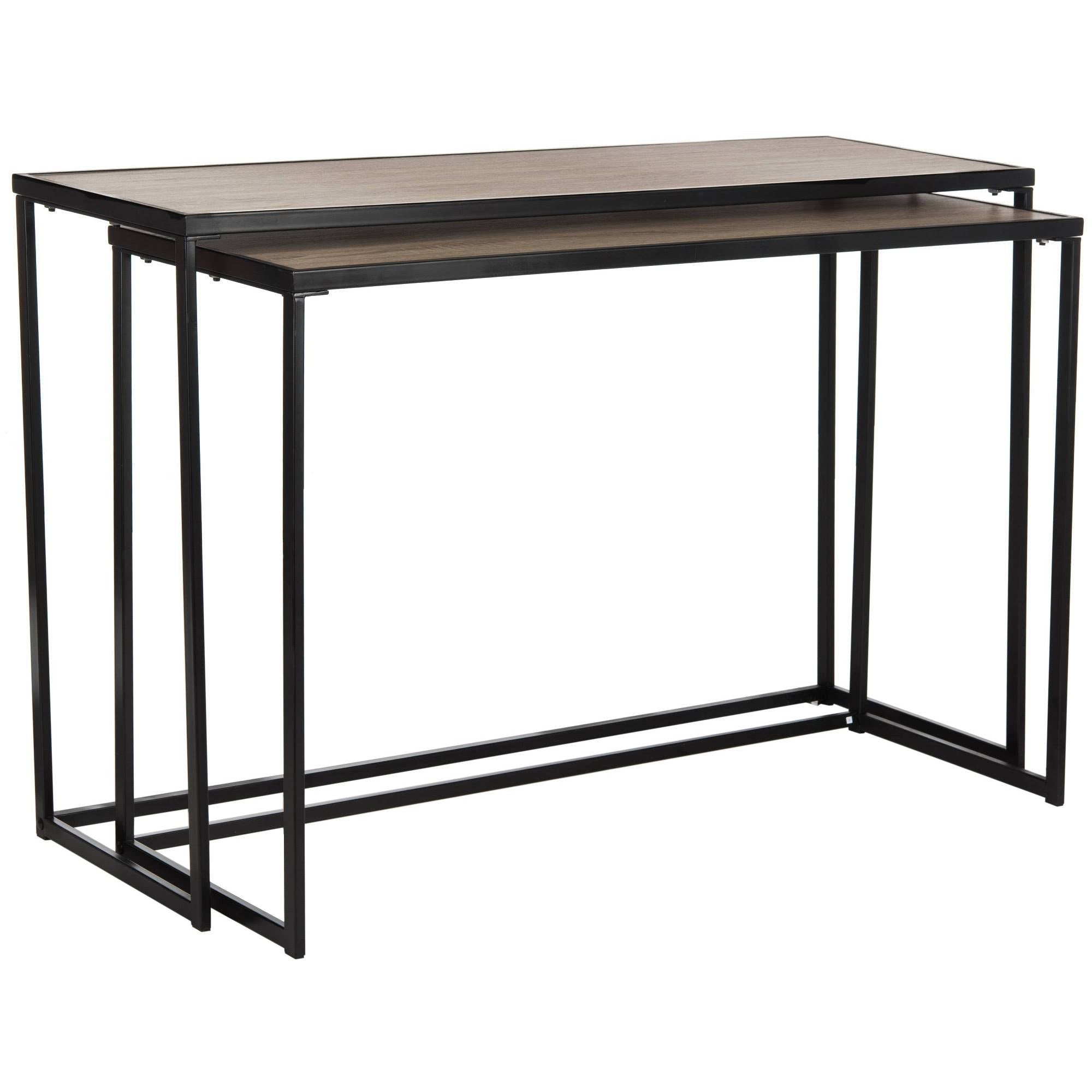 Light Brown Wood Stacking Console J861716